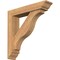 Ekena Millwork Funston Traditional Smooth Bracket w/ Offset Brace, Western Red Cedar, 5 1/2"W x 26"D x 26"H BKT0604X26X26FST01SWR - alternate 1